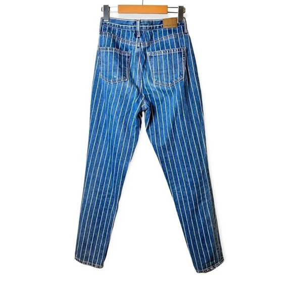 American  Eagle Striped Mom Jean 0R - Picture 3 of 12